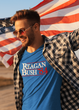 Reagan Bush 1984 Mens Tri Blend Crewneck Shirt