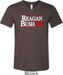 Reagan Bush 1984 Mens Tri Blend V-neck Shirt