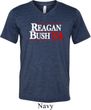 Reagan Bush 1984 Mens Tri Blend V-neck Shirt