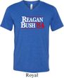 Reagan Bush 1984 Mens Tri Blend V-neck Shirt