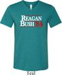Reagan Bush 1984 Mens Tri Blend V-neck Shirt