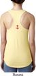 Red Anchor Patch Back Print Ladies Ideal Tank Top