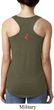 Red Anchor Patch Back Print Ladies Ideal Tank Top