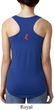 Red Anchor Patch Back Print Ladies Ideal Tank Top