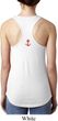 Red Anchor Patch Back Print Ladies Ideal Tank Top
