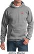 Red Anchor Patch Pocket Print Hoodie