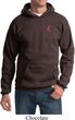 Red Anchor Patch Pocket Print Hoodie