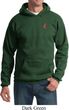 Red Anchor Patch Pocket Print Hoodie