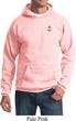 Red Anchor Patch Pocket Print Hoodie