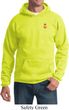 Red Anchor Patch Pocket Print Hoodie