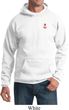 Red Anchor Patch Pocket Print Hoodie