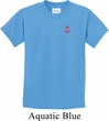 Red Anchor Patch Pocket Print Kids Shirt