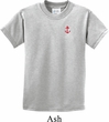 Red Anchor Patch Pocket Print Kids Shirt