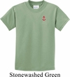 Red Anchor Patch Pocket Print Kids Shirt