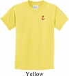 Red Anchor Patch Pocket Print Kids Shirt