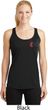 Red Anchor Patch Pocket Print Ladies Dry Wicking Racerback Tank Top