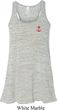 Red Anchor Patch Pocket Print Ladies Flowy Racerback Tanktop