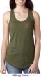 Red Anchor Patch Pocket Print Ladies Ideal Tank Top