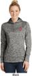 Red Anchor Patch Pocket Print Ladies Moisture Wicking Hoodie
