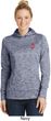 Red Anchor Patch Pocket Print Ladies Moisture Wicking Hoodie
