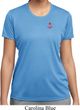 Red Anchor Patch Pocket Print Ladies Moisture Wicking Shirt