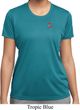 Red Anchor Patch Pocket Print Ladies Moisture Wicking Shirt