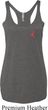 Red Anchor Patch Pocket Print Ladies Tri Blend Racerback Tank Top