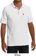Red Anchor Patch Pocket Print Mens Pique Polo Shirt