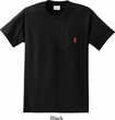 Red Anchor Patch Pocket Print Pocket Shirt