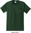 Red Anchor Patch Pocket Print Pocket Shirt