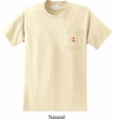 Red Anchor Patch Pocket Print Pocket Shirt