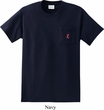 Red Anchor Patch Pocket Print Pocket Shirt