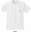 Red Anchor Patch Pocket Print Pocket Shirt