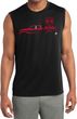 Red Dodge Ram Silhouette Dry Wicking Sleeveless Shirt