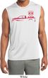 Red Dodge Ram Silhouette Dry Wicking Sleeveless Shirt