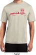Red Dodge Ram Silhouette Dry Wicking T-shirt