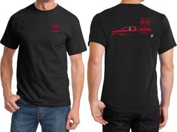 Red Dodge Ram Silhouette Front & Back Shirts