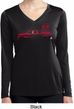 Red Dodge Ram Silhouette Ladies Dry Wicking Long Sleeve