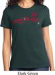 Red Dodge Ram Silhouette Ladies T-shirt