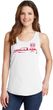 Red Dodge Ram Silhouette Ladies Tank Top