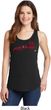 Red Dodge Ram Silhouette Ladies Tank Top