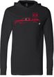 Red Dodge Ram Silhouette Lightweight Hoodie