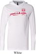 Red Dodge Ram Silhouette Lightweight Hoodie