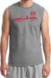 Red Dodge Ram Silhouette Muscle Shirt