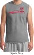 Red Dodge Ram Silhouette Muscle Shirt