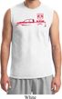 Red Dodge Ram Silhouette Muscle Shirt
