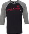 Red Dodge Ram Silhouette Raglan Shirt