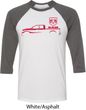 Red Dodge Ram Silhouette Raglan Shirt