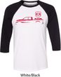 Red Dodge Ram Silhouette Raglan Shirt