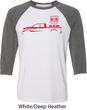Red Dodge Ram Silhouette Raglan Shirt